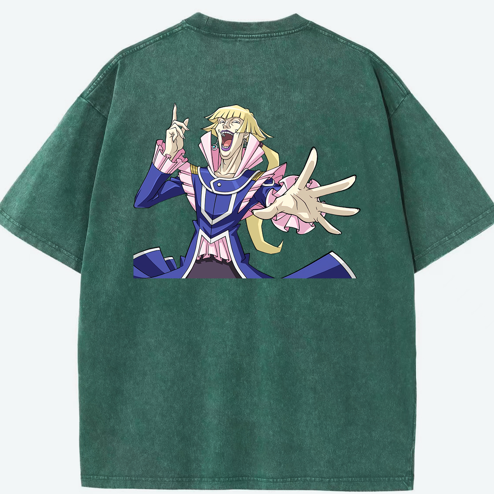 （画像用） 遊☆戯☆王 Yu-Gi-Oh! 綿100% ヴィンテージ風 半袖Tシャツ（背面プリント）